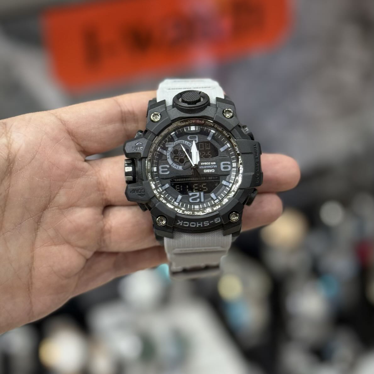 ساعت کاسیو جی‌شاک ماد مستر GG-1000 | مشکی-سفید اورجینال
