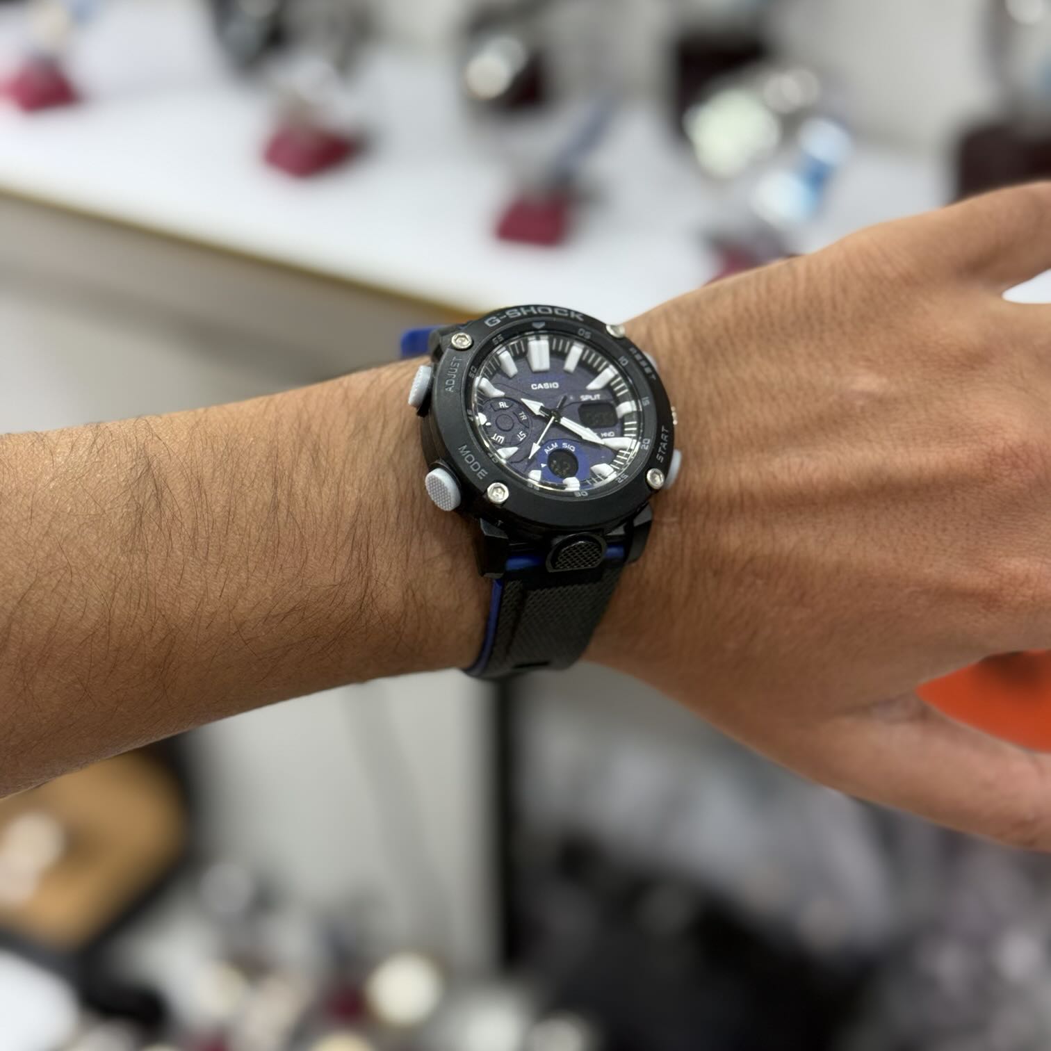 ساعت مچی کاسیو G-SHOCK GA-900-2A مشکی آبی | اسپرت و مقاوم